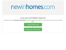 Tablet Screenshot of newinhomes.com